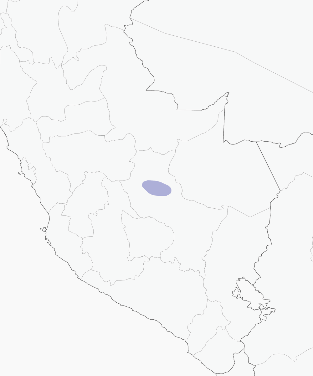 Fringuello dei cespugli di Cuzco, Distribuzione 1