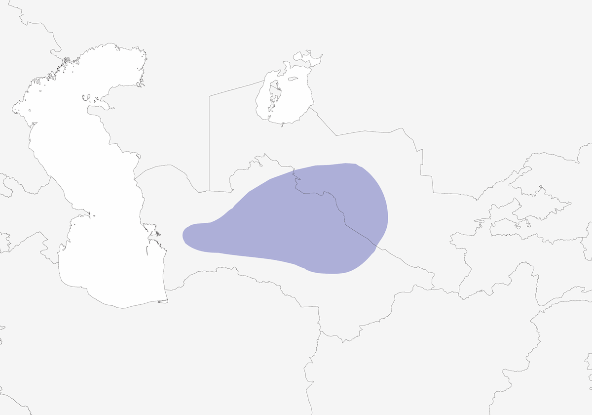 Zarudny's Sparrow, Distribution 1