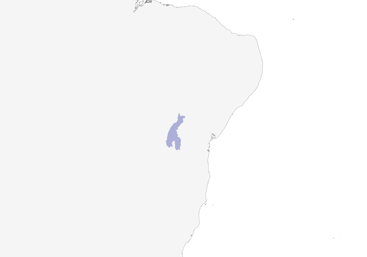 Diamantina-Tapaculo, Verbreitung 1