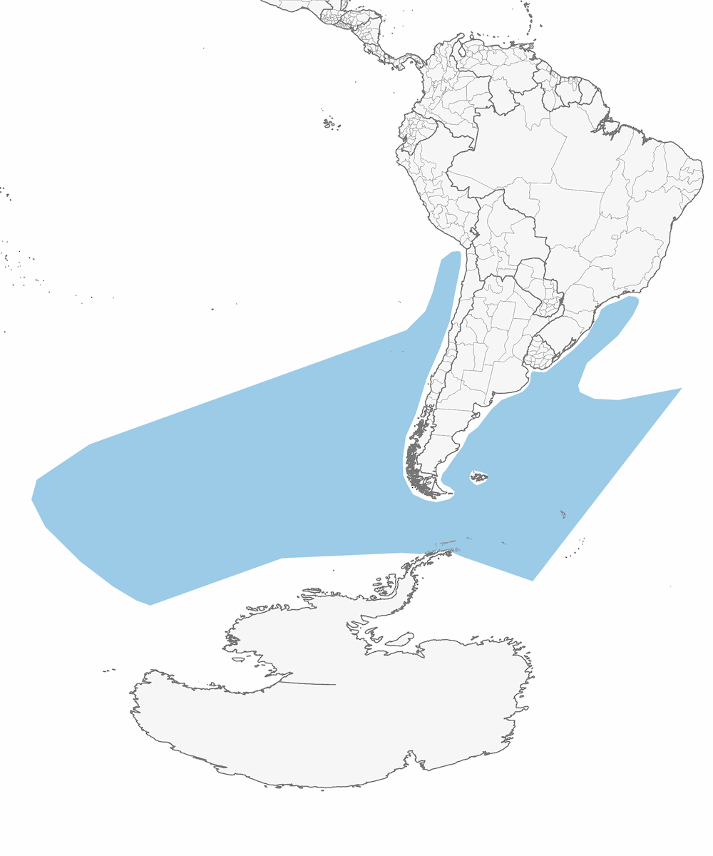 Antarctic Prion, 分布 1