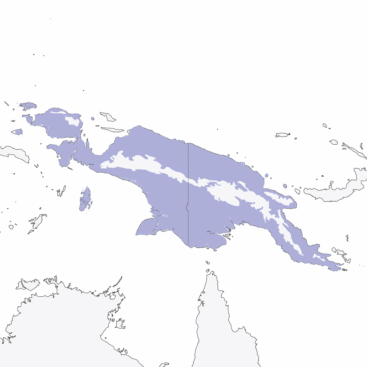 Pita encapuchada oriental, Distribución 1