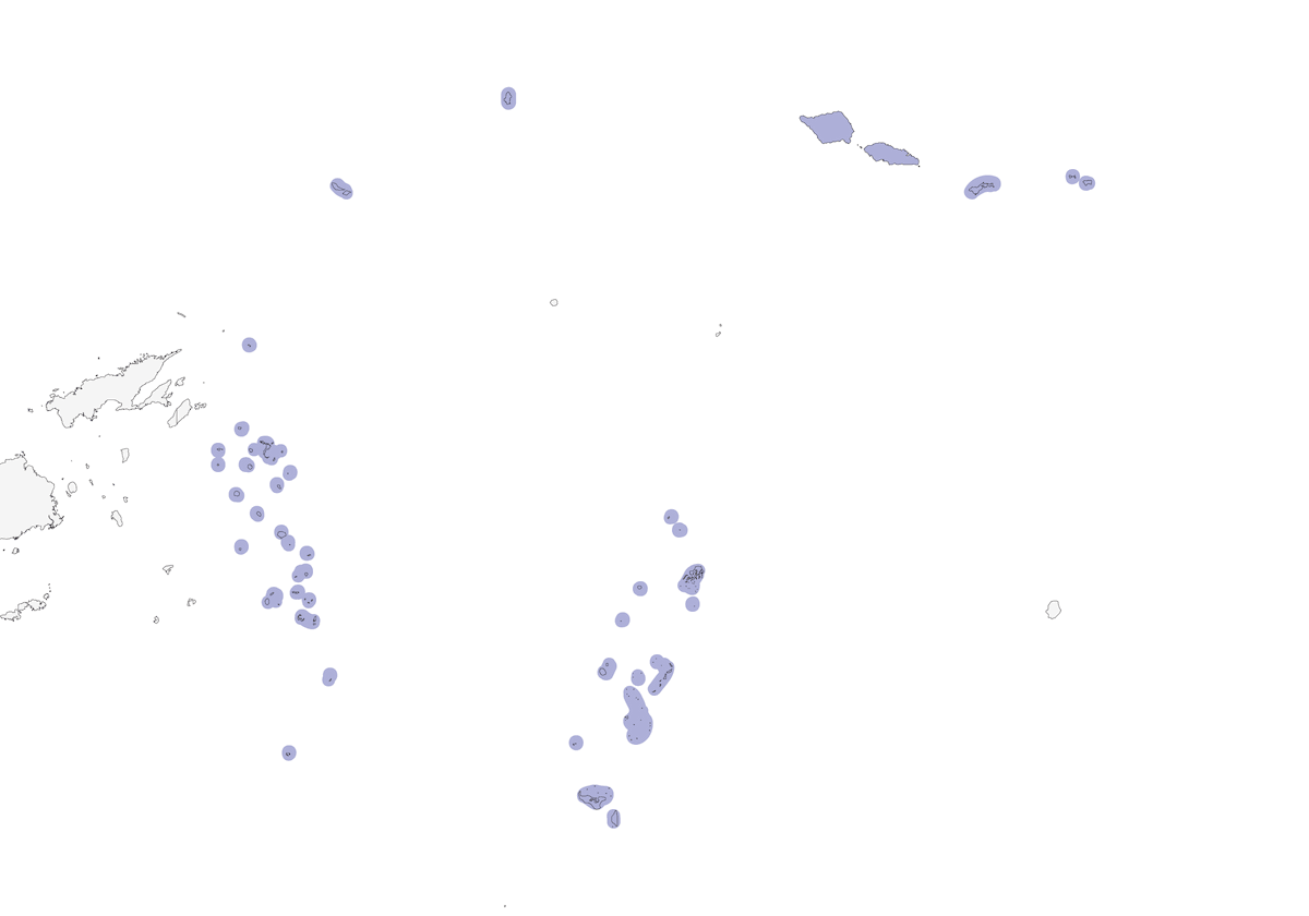 Méliphage à caroncules, Distribution 1
