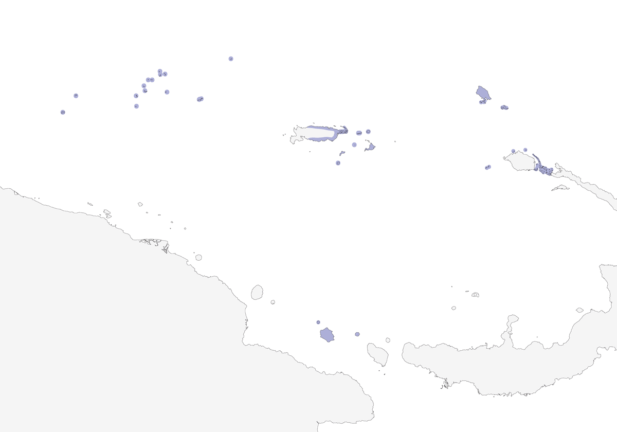 Mielero Negro de Bismarck, Distribución 1
