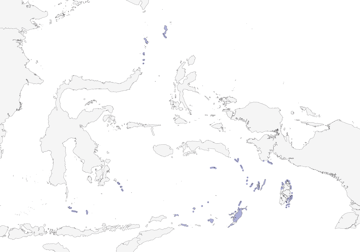 Carpophage élégant, Distribution 1