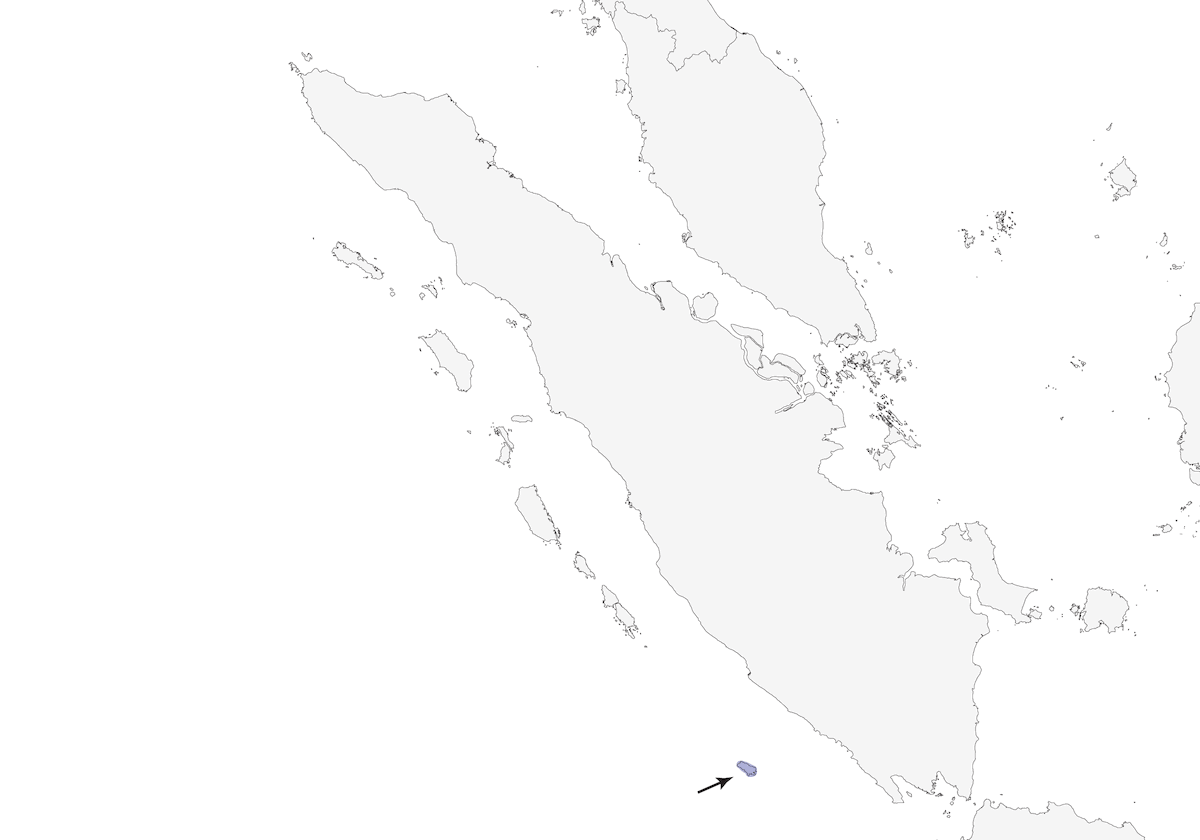 Zorzal de Enggano, Distribución 1