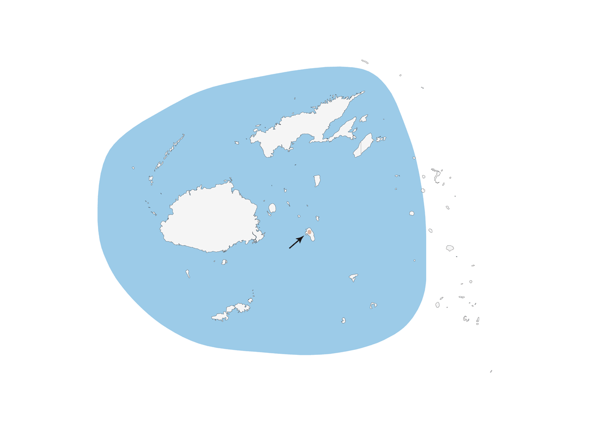 Petrel de Fiyi, Distribución 1