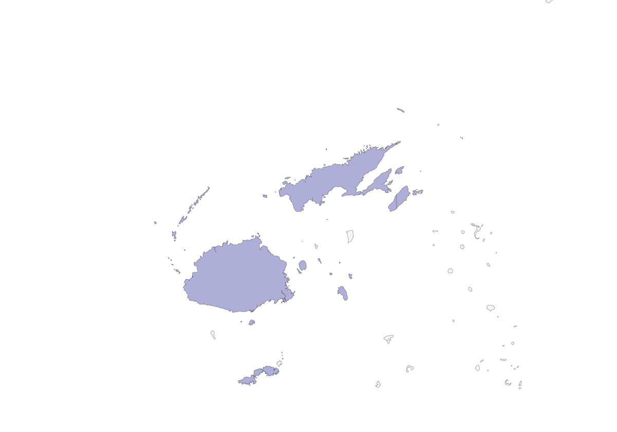 Fiji Woodswallow, Distribution 1
