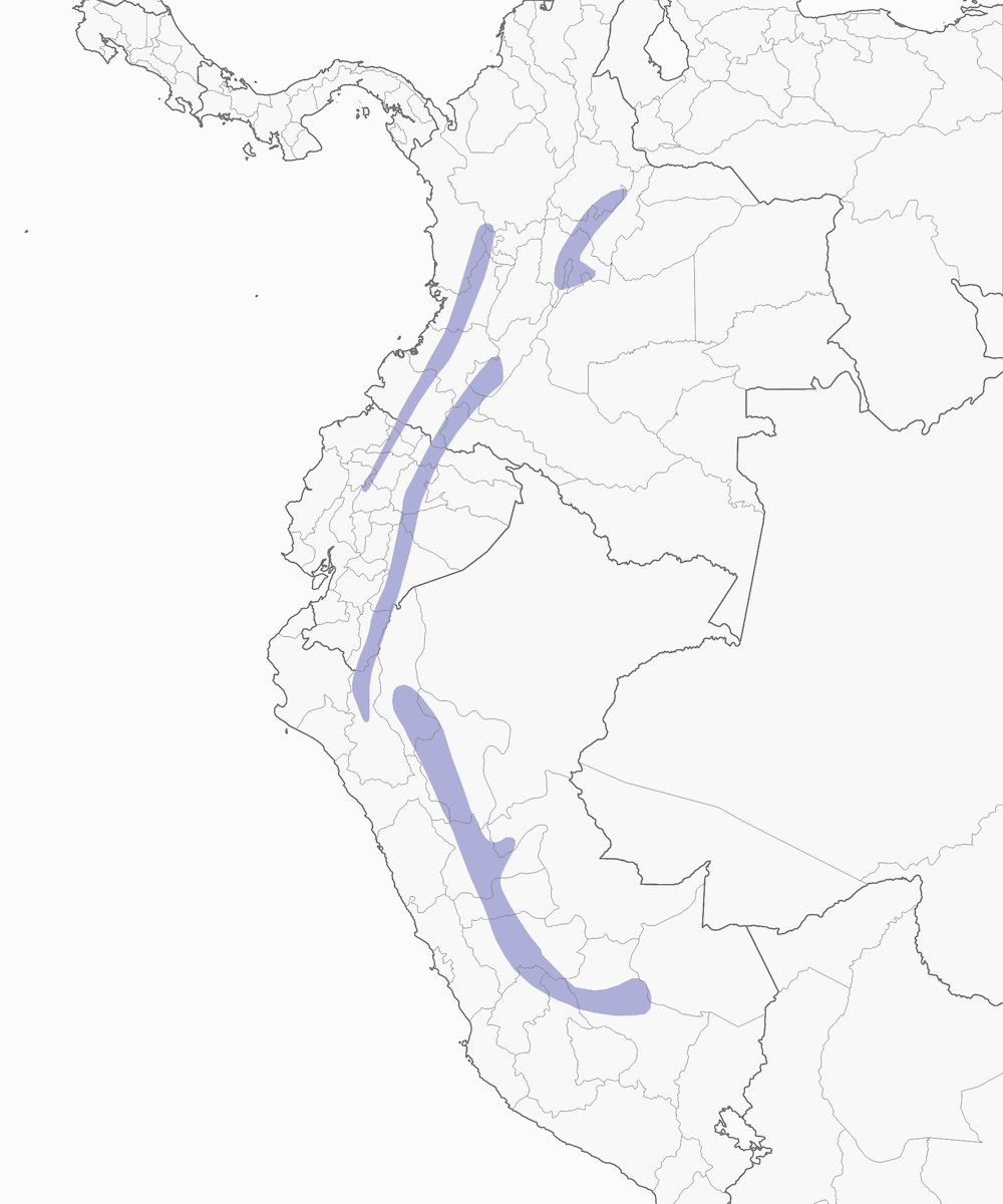 Flame-faced Tanager, Distribution 1