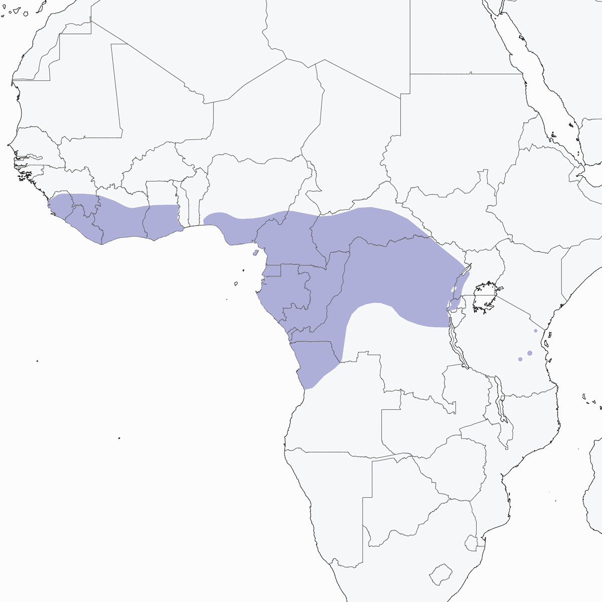 Fraser's Eagle-Owl, Distribution 1