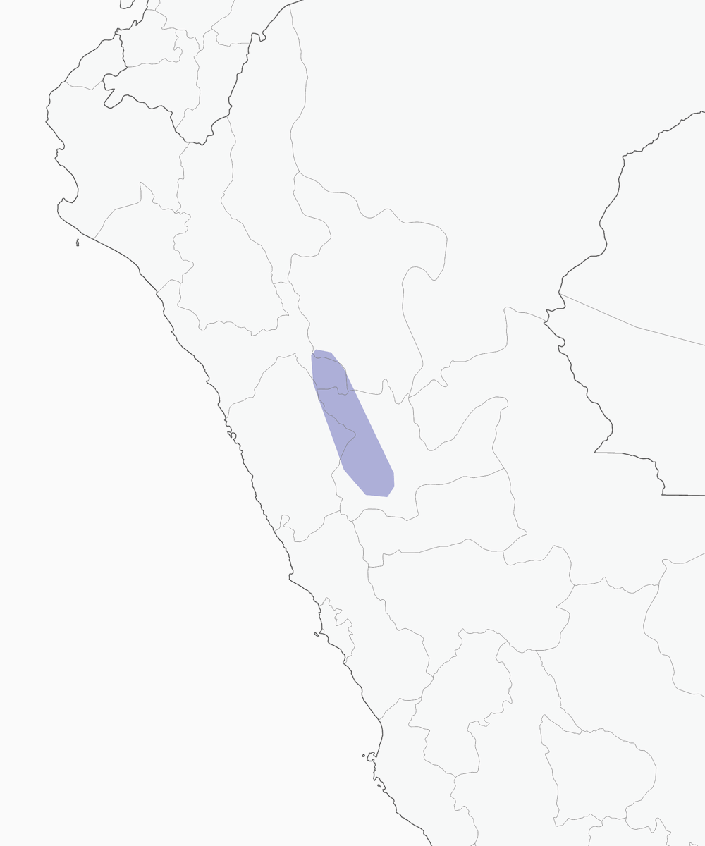 Golden-backed Mountain Tanager, Distribution 1