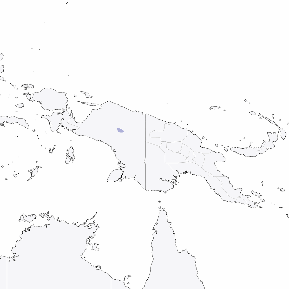 Fischiatore di Baliem, Distribuzione 1