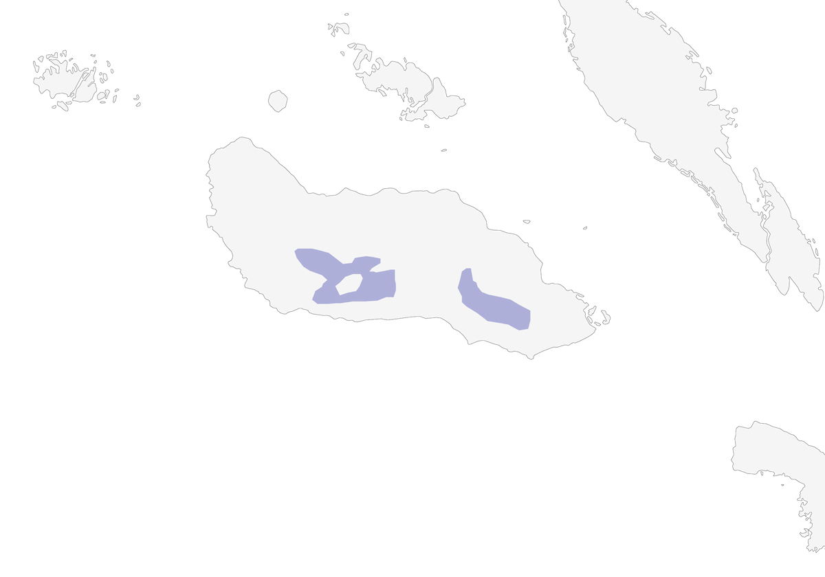 Guadalcanal Honeyeater, Distribution 1