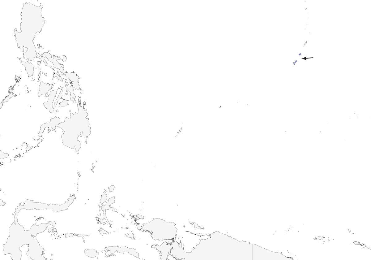 Rascón de Guam, Distribución 1