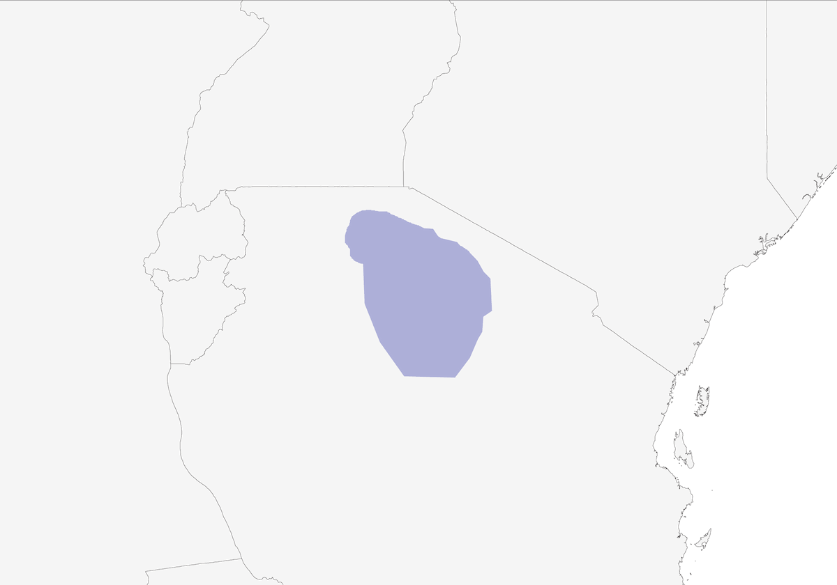 Francolín de Pecho Gris, Distribución 1