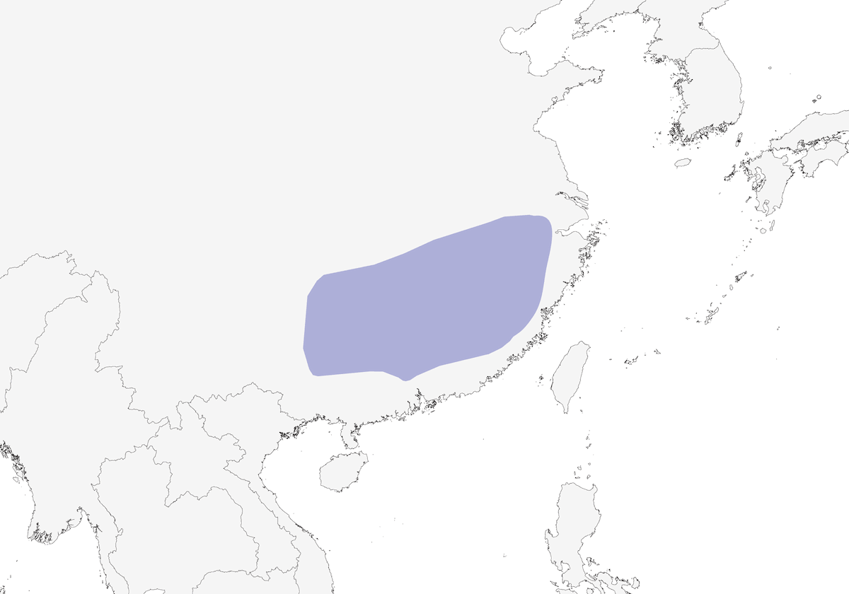 Gray-sided Scimitar-Babbler, Distribution 1