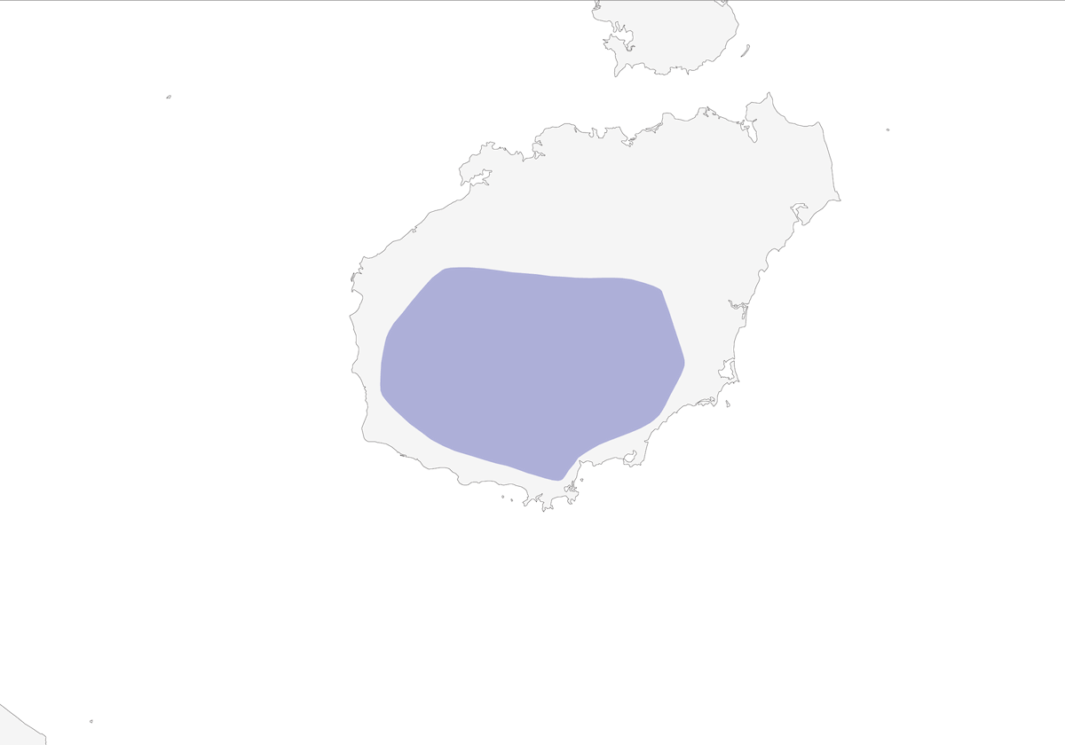 Perdiz de Hainán, Distribución 1