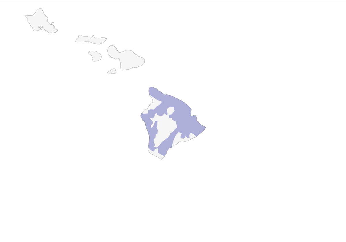 Hawaii-Bussard, Verbreitung 1