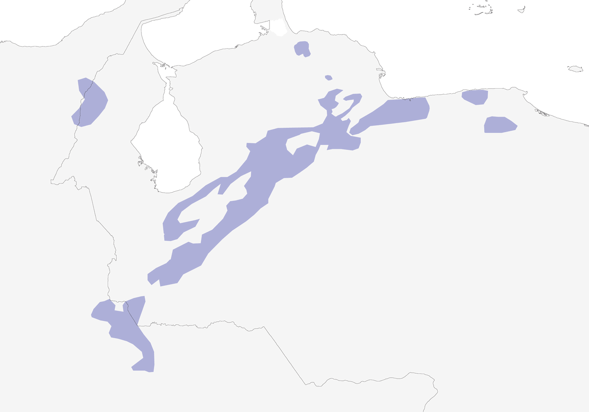 Helmeted Curassow, Distribution 1