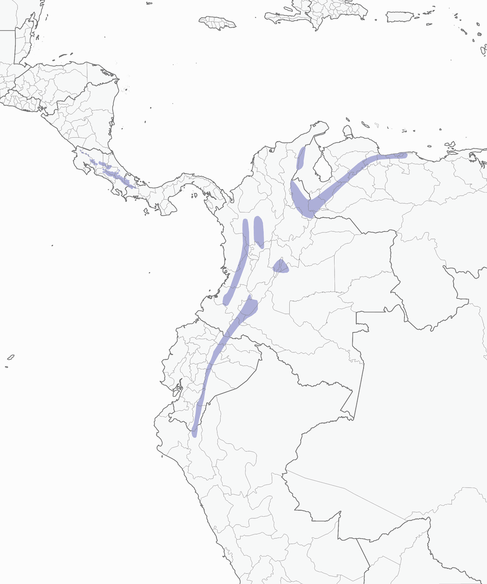 Highland Tinamou, Distribution 1