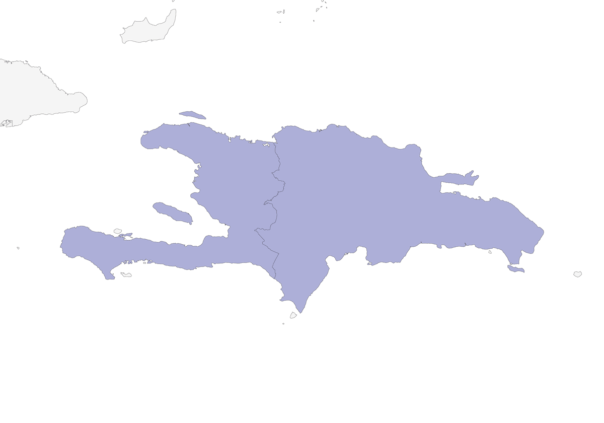 Cuculo lucertola di Hispaniola, Distribuzione 1