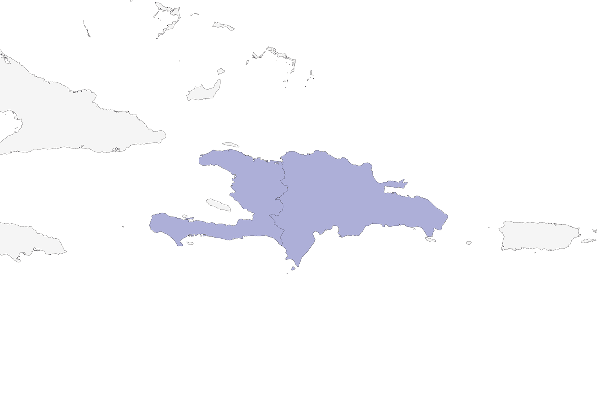 Pic d'Hispaniola, Distribution 1