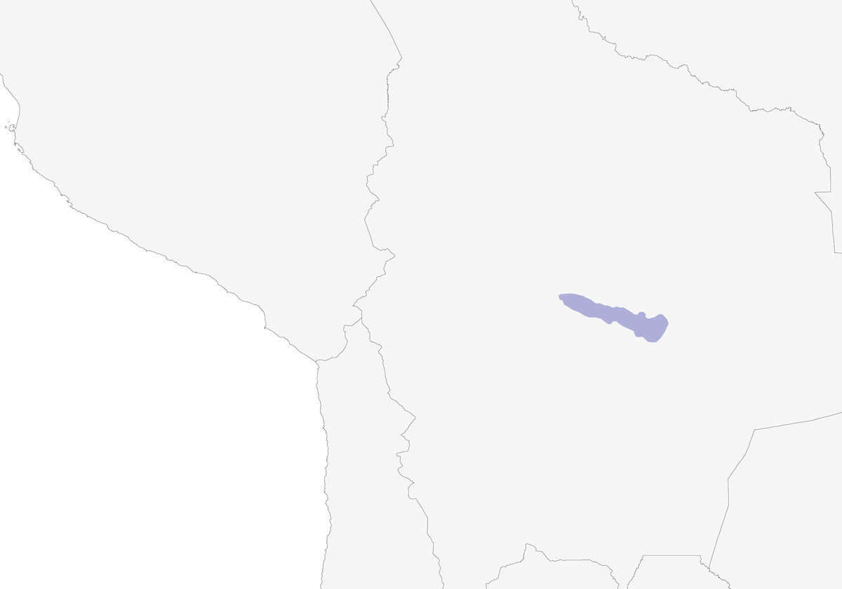 Horned Curassow, Distribution 1