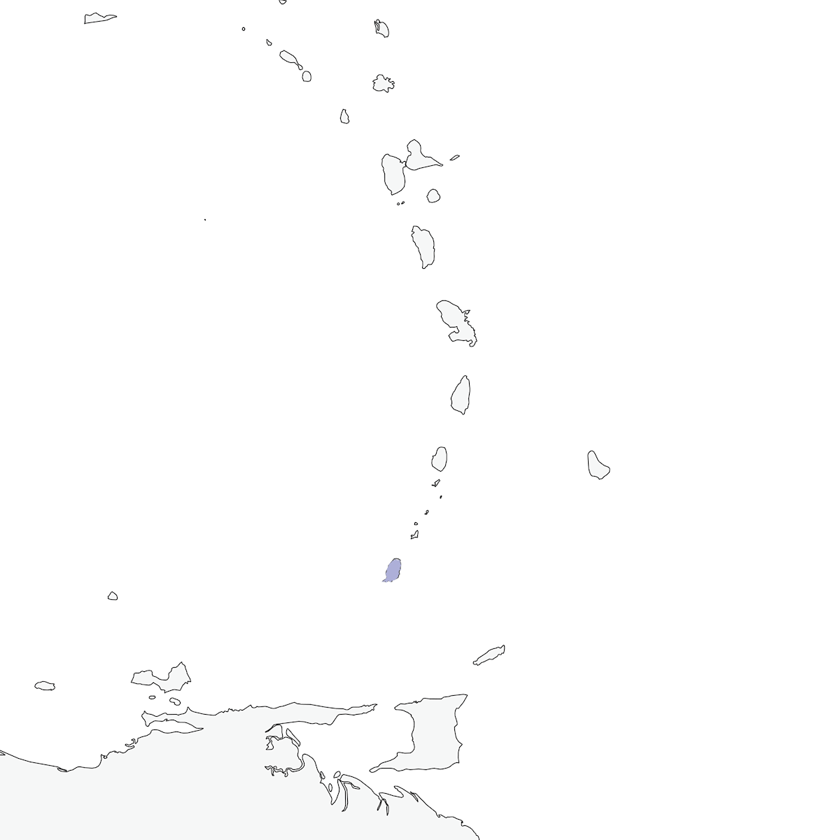 Grenada Wren, 分布 1