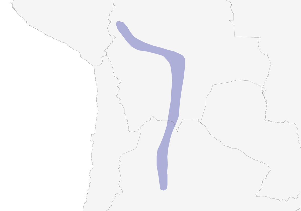 Tinamou de Kalinowski, Distribution 1