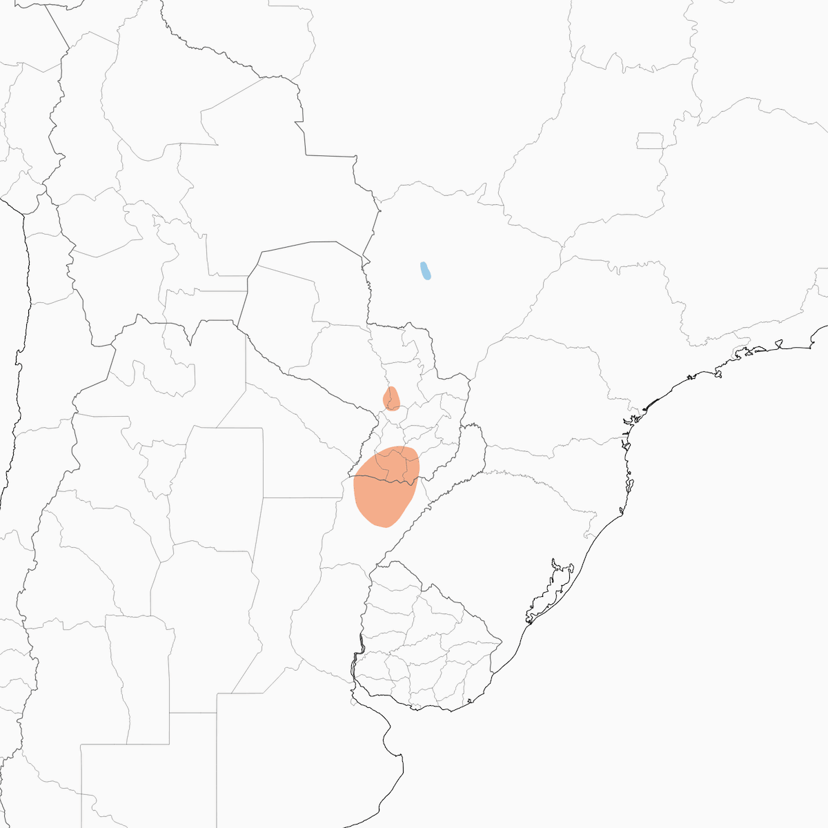 Ibera Seedeater, Distribution 1