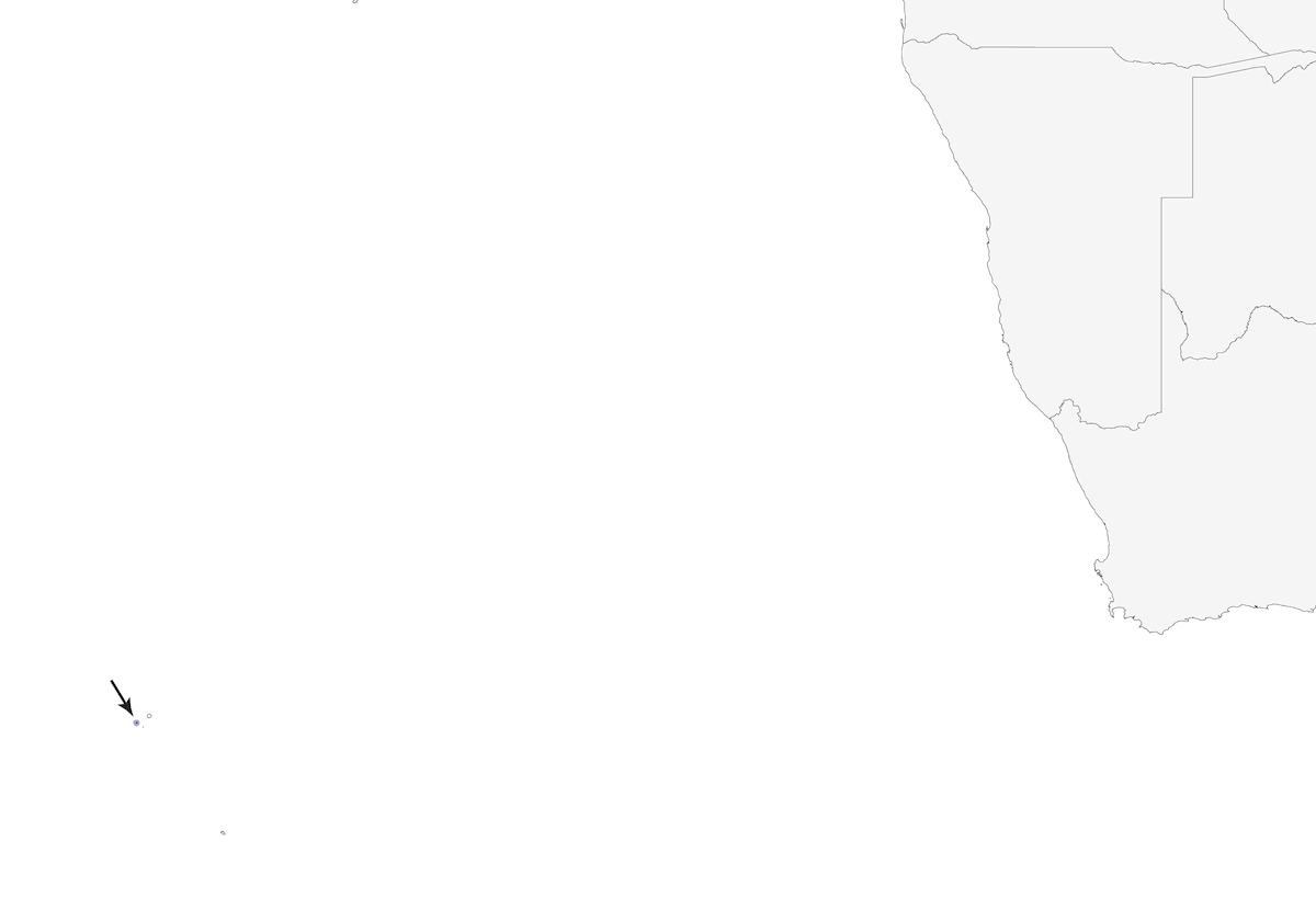 Râle de l'île Inaccessible, Distribution 1