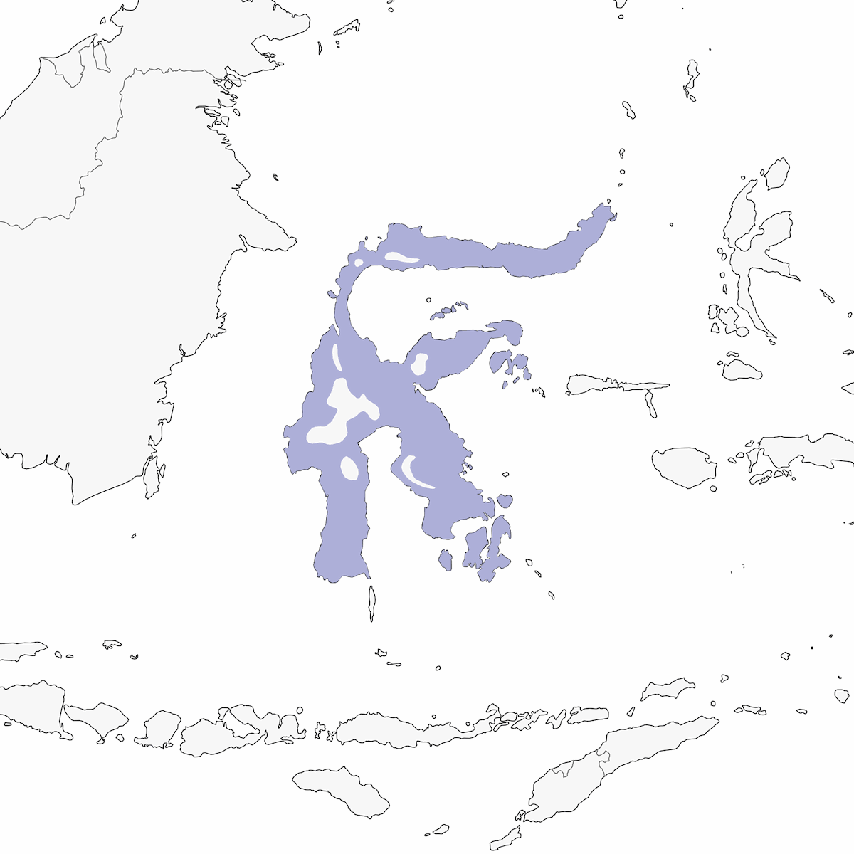 Gallinella di boscaglia isabellina, Distribuzione 1