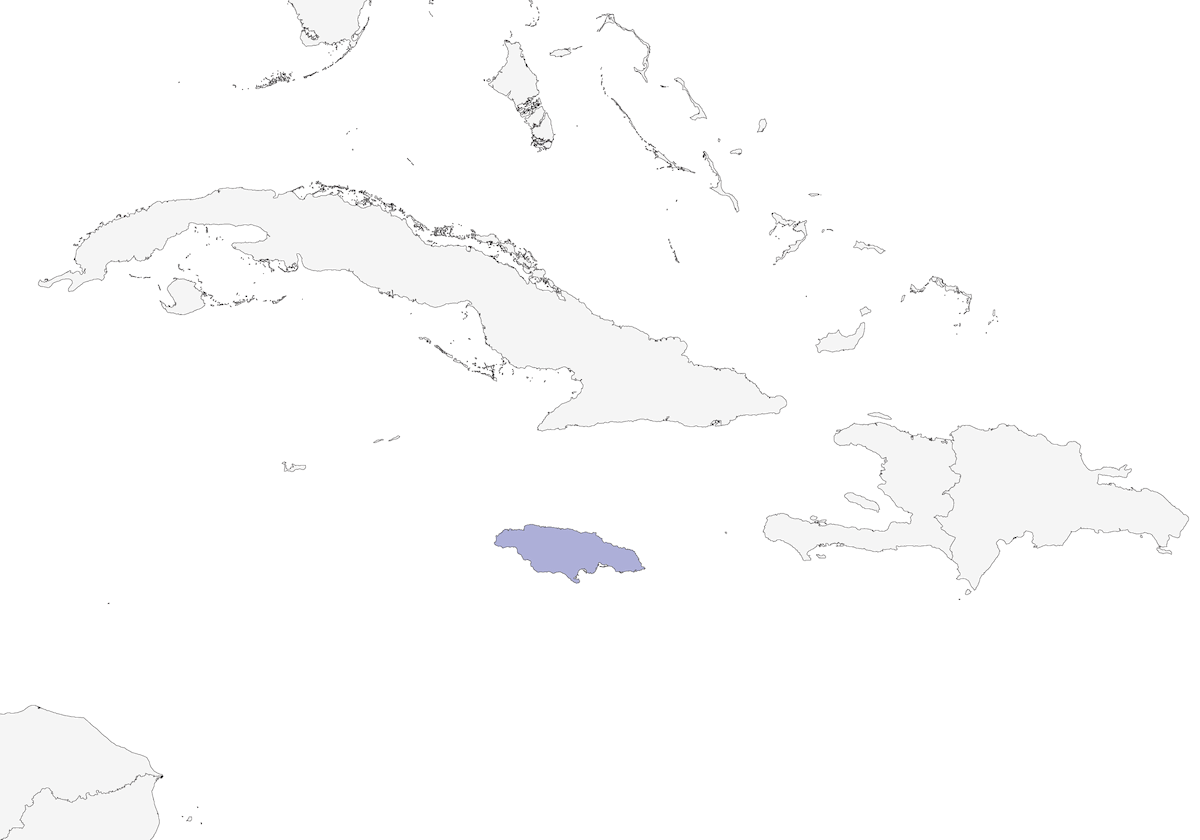 Eufonia de Jamaica, Distribución 1