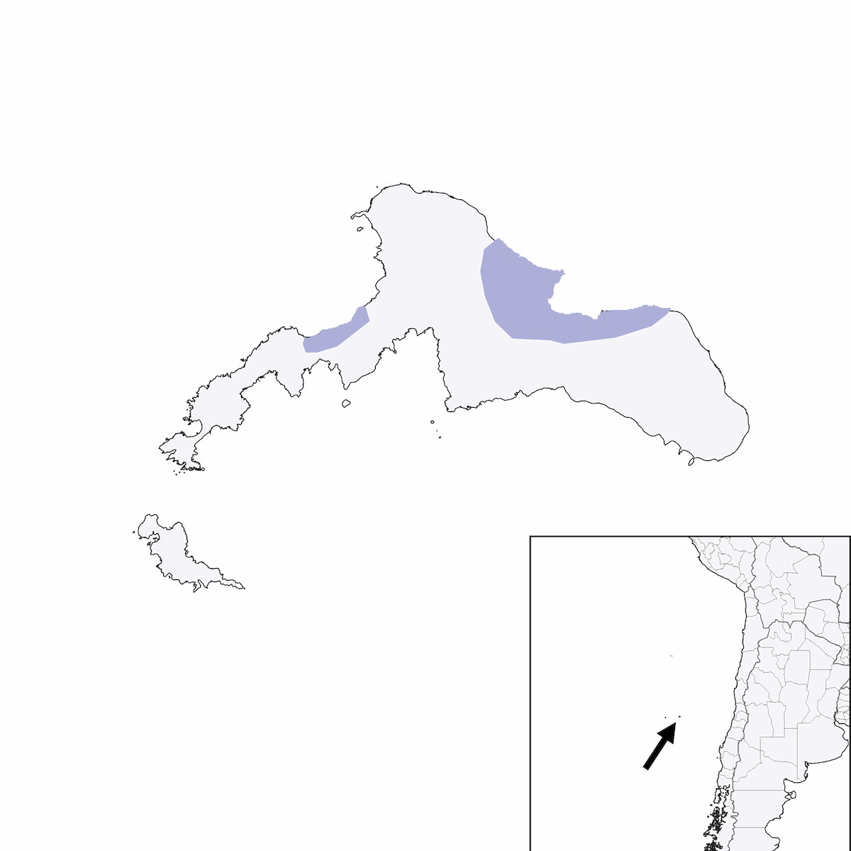 Picaflor de Juan Fernández, Distribución 1
