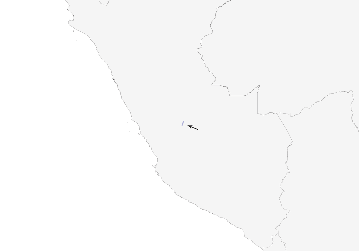 Junin Tapaculo, Distribution 1