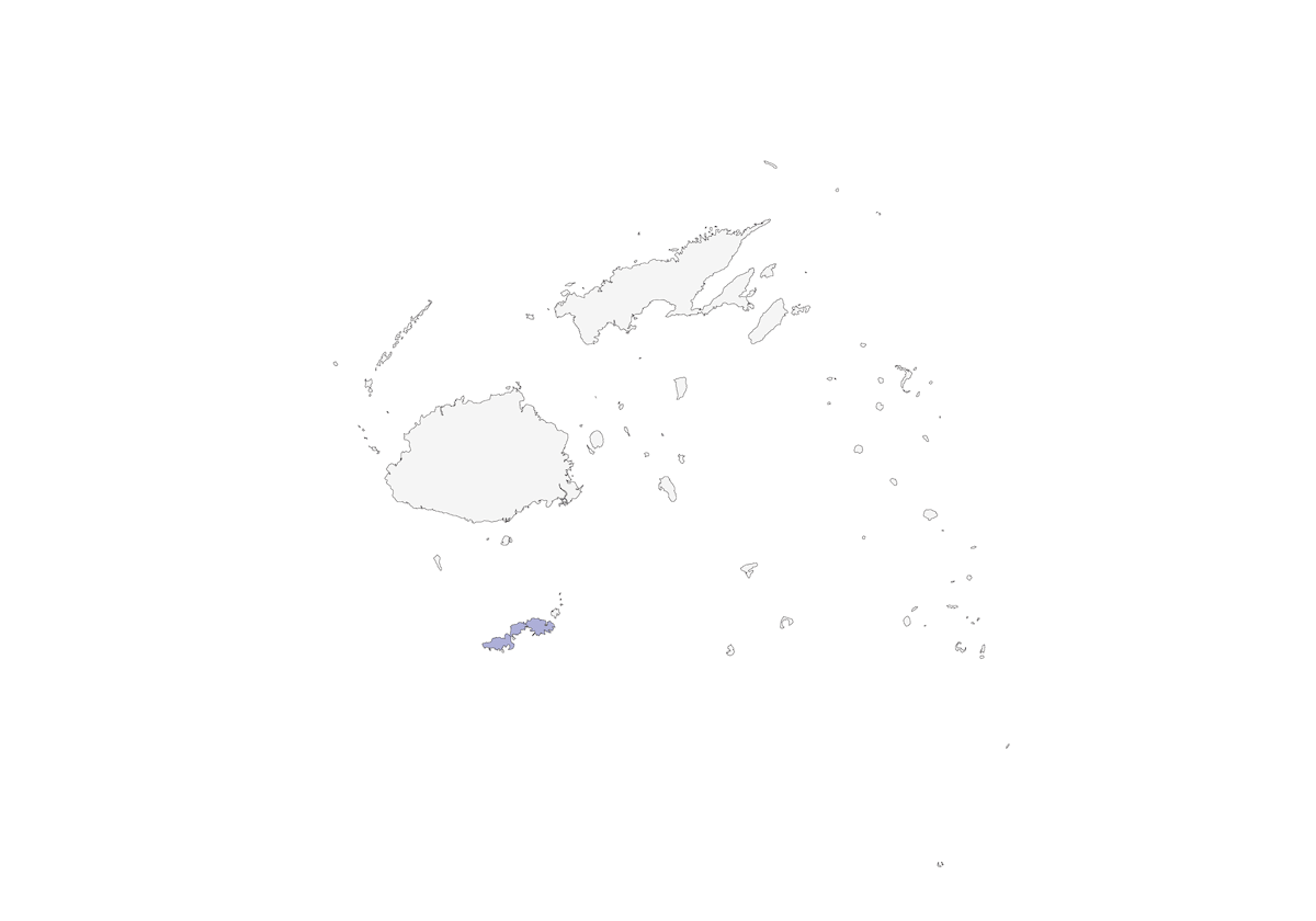 Méliphage de Kadavu, Distribution 1