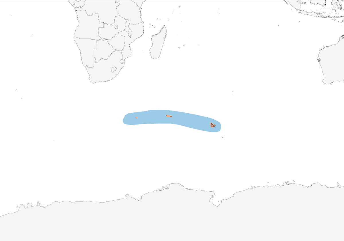 Sterna di Kerguelen, Distribuzione 1