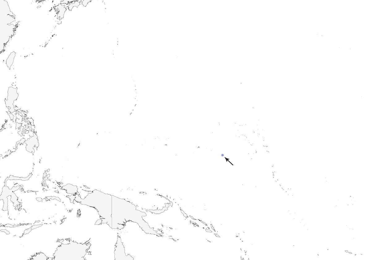 Kosrae-Fruchttaube, Verbreitung 1