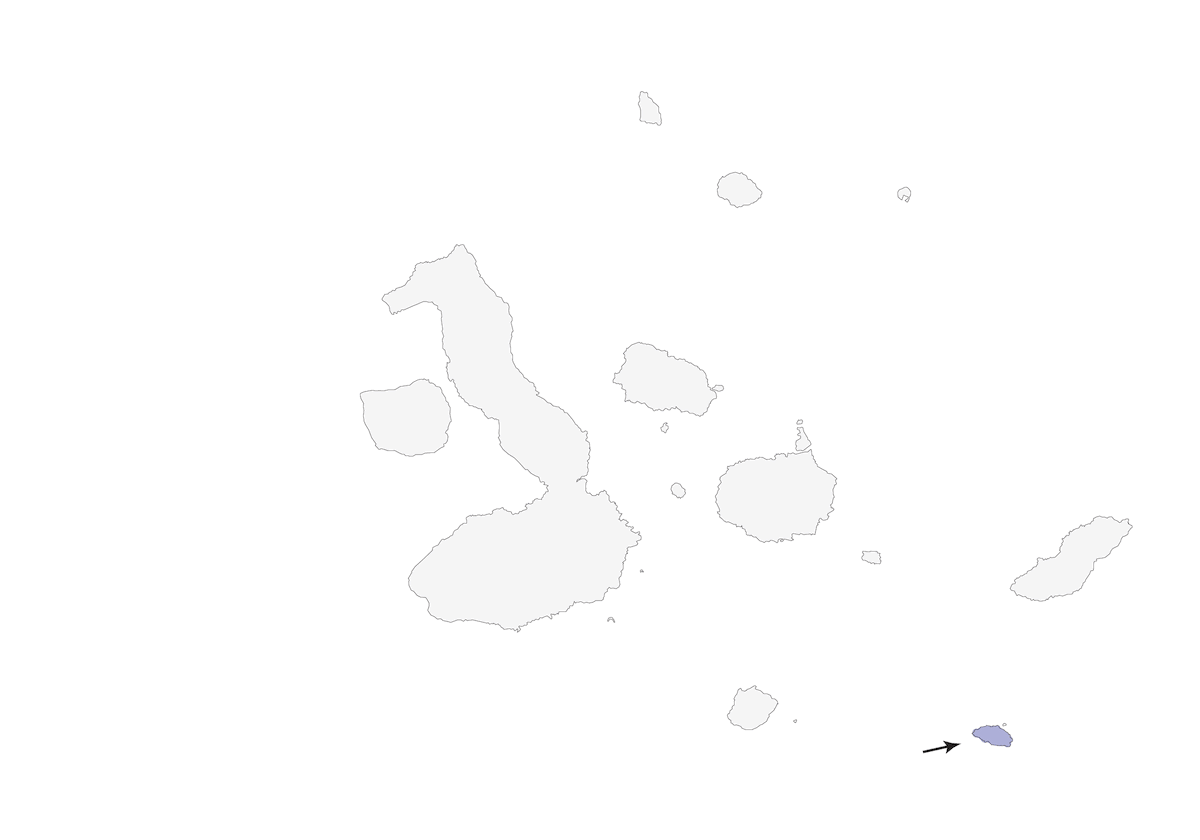 Géospize d'Española, Distribution 1