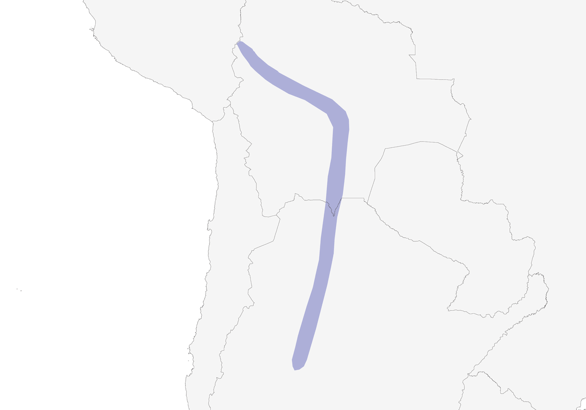 Paloma colilarga, Distribución 1