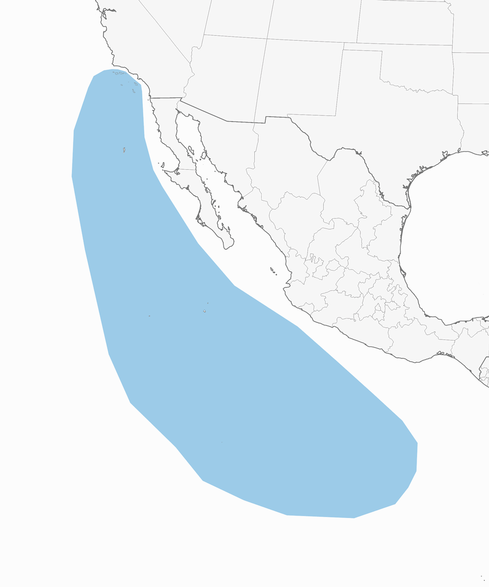 Océanite de Townsend, Distribution 1