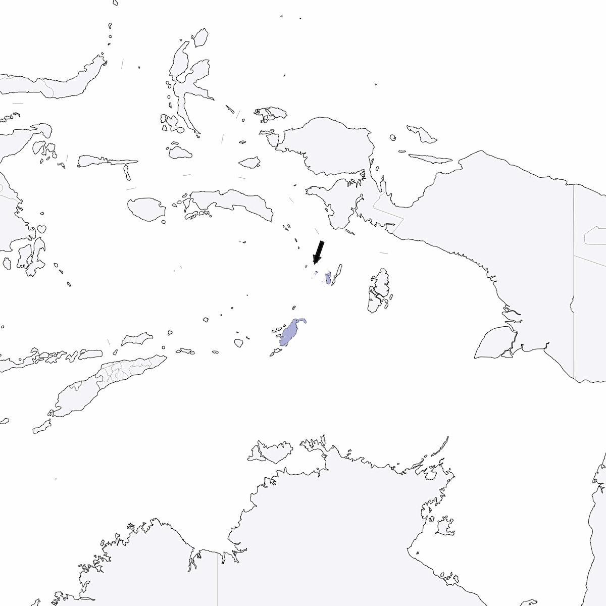Pied Bronze-Cuckoo, 分布 1