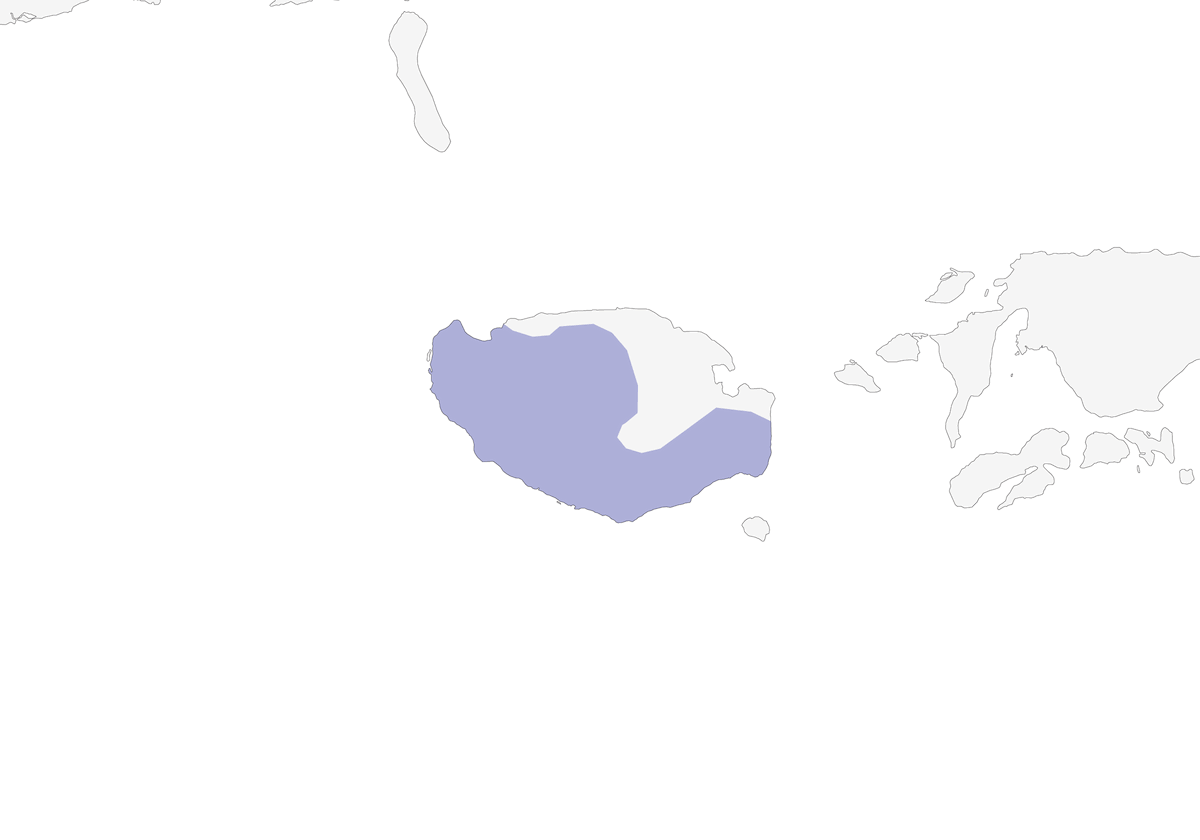 Buru Mountain-Pigeon, Distribution 1