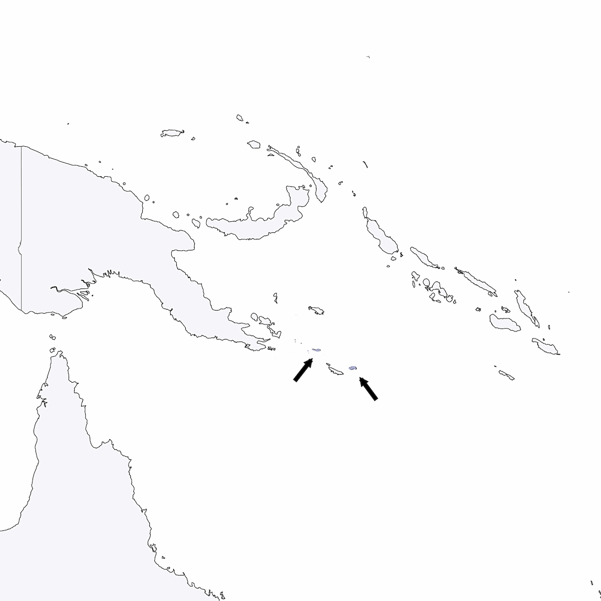 Silbador de las Luisiadas, Distribución 1