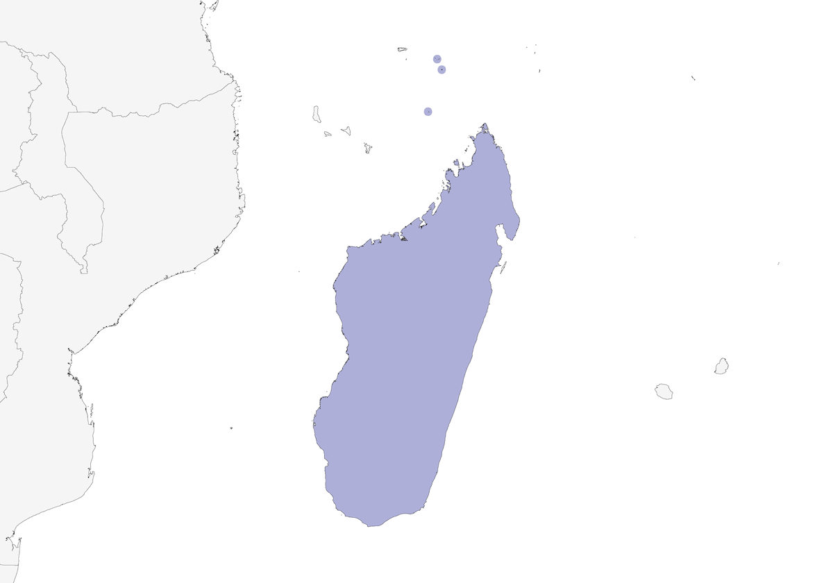 Madagaskar-Zistensänger, Verbreitung 1