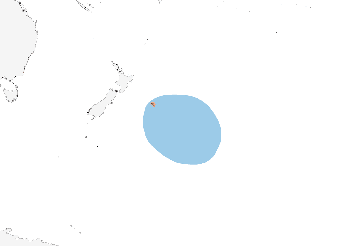 Petrel de Magenta, Distribución 1