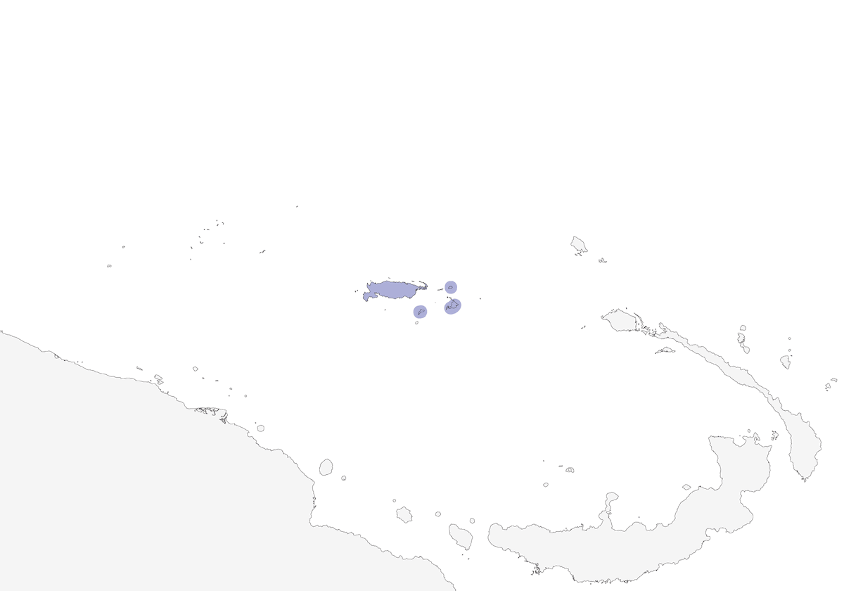 Monarca di Manus, Distribuzione 1