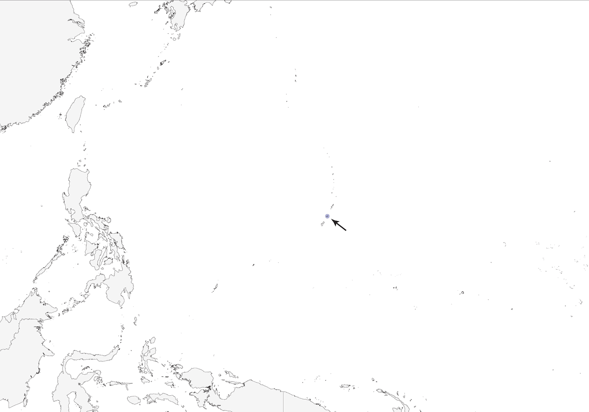 Corvo delle Marianne, Distribuzione 1