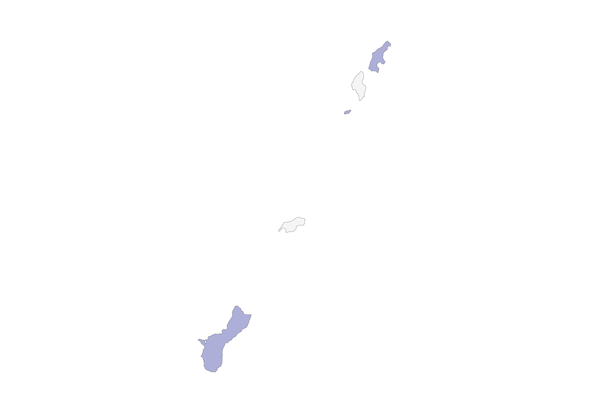 Salangana de Mariana, Distribución 1