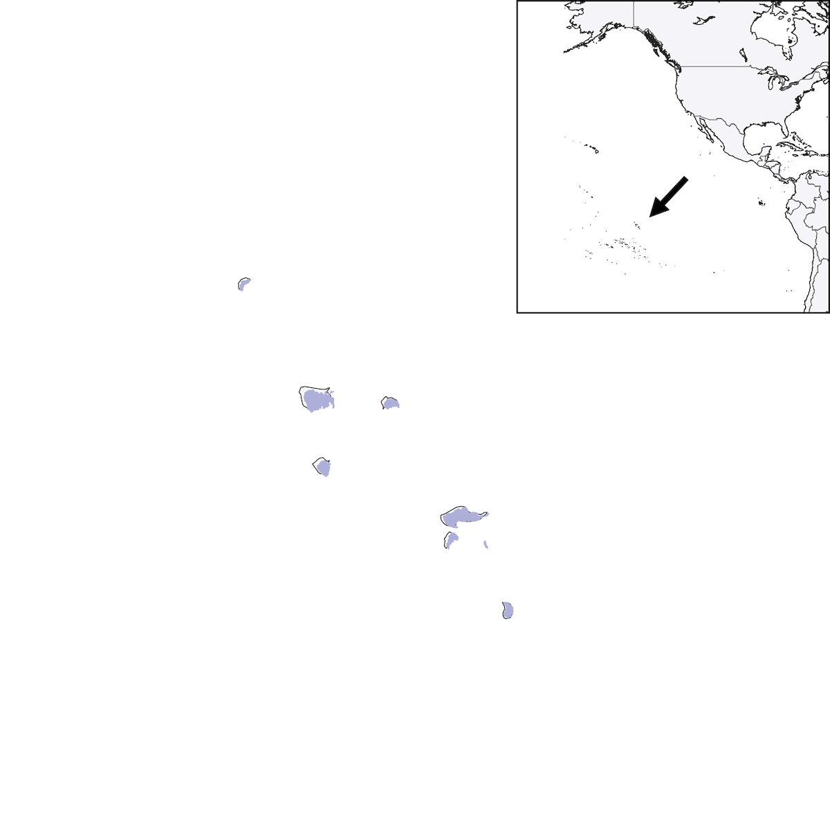 Marquesan Swiftlet, Distribution 1