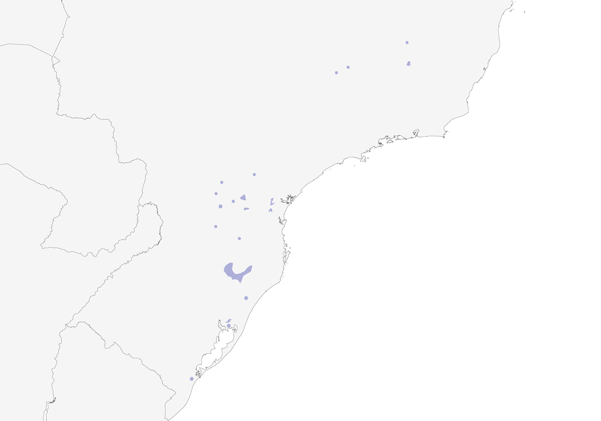 Tapaculo de los Pantanos, Distribución 1